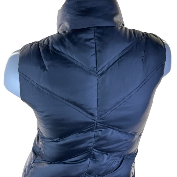 Eddie Bauer Premium 100% Goose Down Puffer Vest in Black w/2 Side Zip Pockets XS - Picture 5 of 10